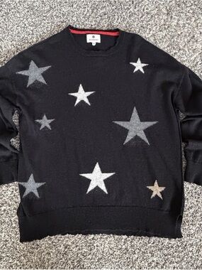 Sundry Star Sweater Womens Size 0 Navy Wool Cashmere Pullover